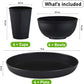 Kitchen Unbreakable Plates and Bowls Sets for College 