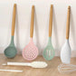 Silicone Cooking Utensils Set 446 F Heat Resistant Silicone Kitchen Utensils