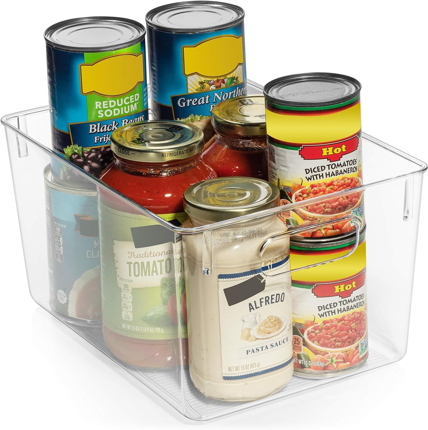 Clear Plastic Storage Bins Pantry Organizers & Storage Containers Cabinet