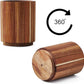 Acacia Wood Utensil Holder for Kitchen Counter 360° Rotating 7.2 Large Cooking Utensil Holder