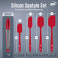 Silicone Spatula Set 4 Rubber Spatulas 600°F Heat Resistant