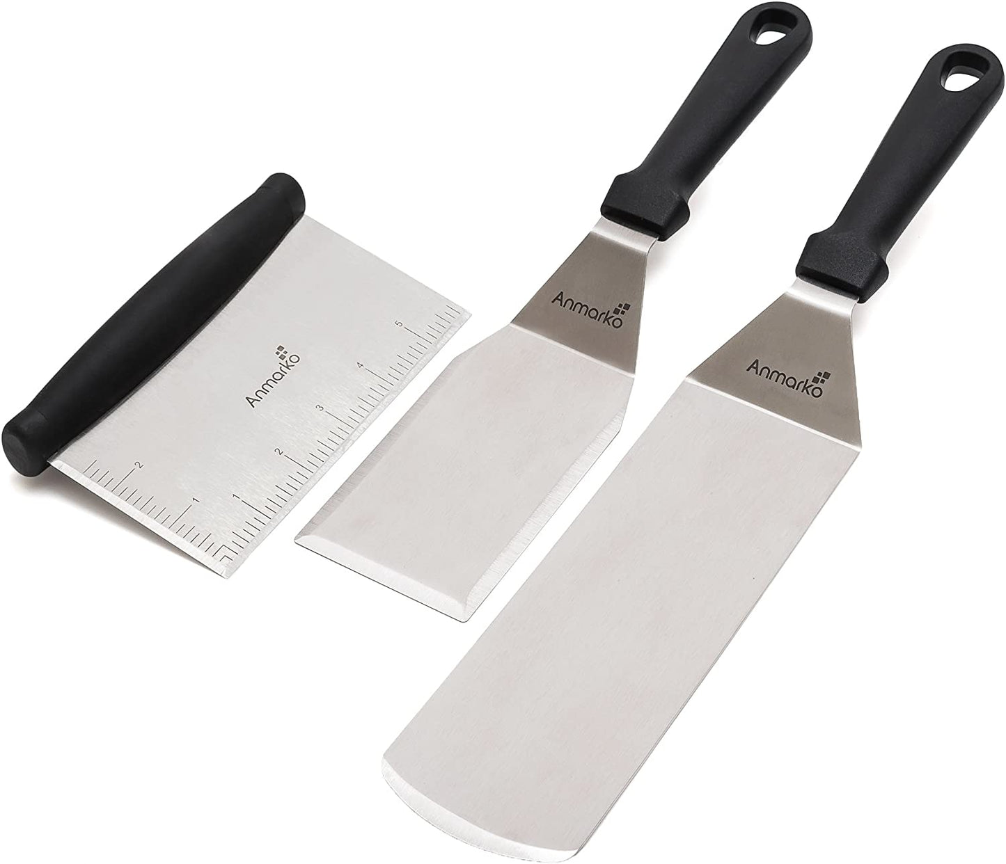 Professional Chef Griddle Spatulas Set of 3 Heavy 