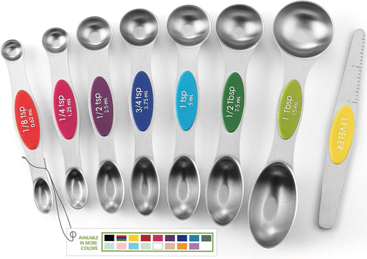 Magnetic Measuring Spoons Set with Strong N45 Magnets 