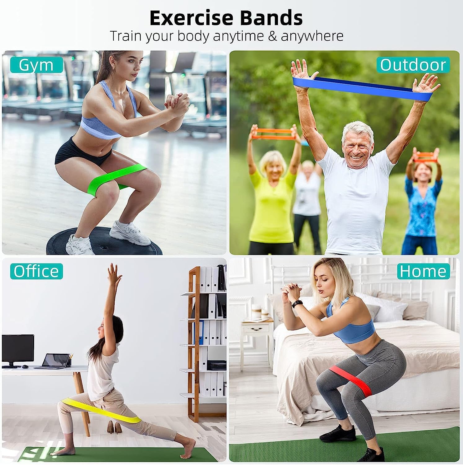 Resistance Bands for Working Out Elastic Exercice Loop Bands 