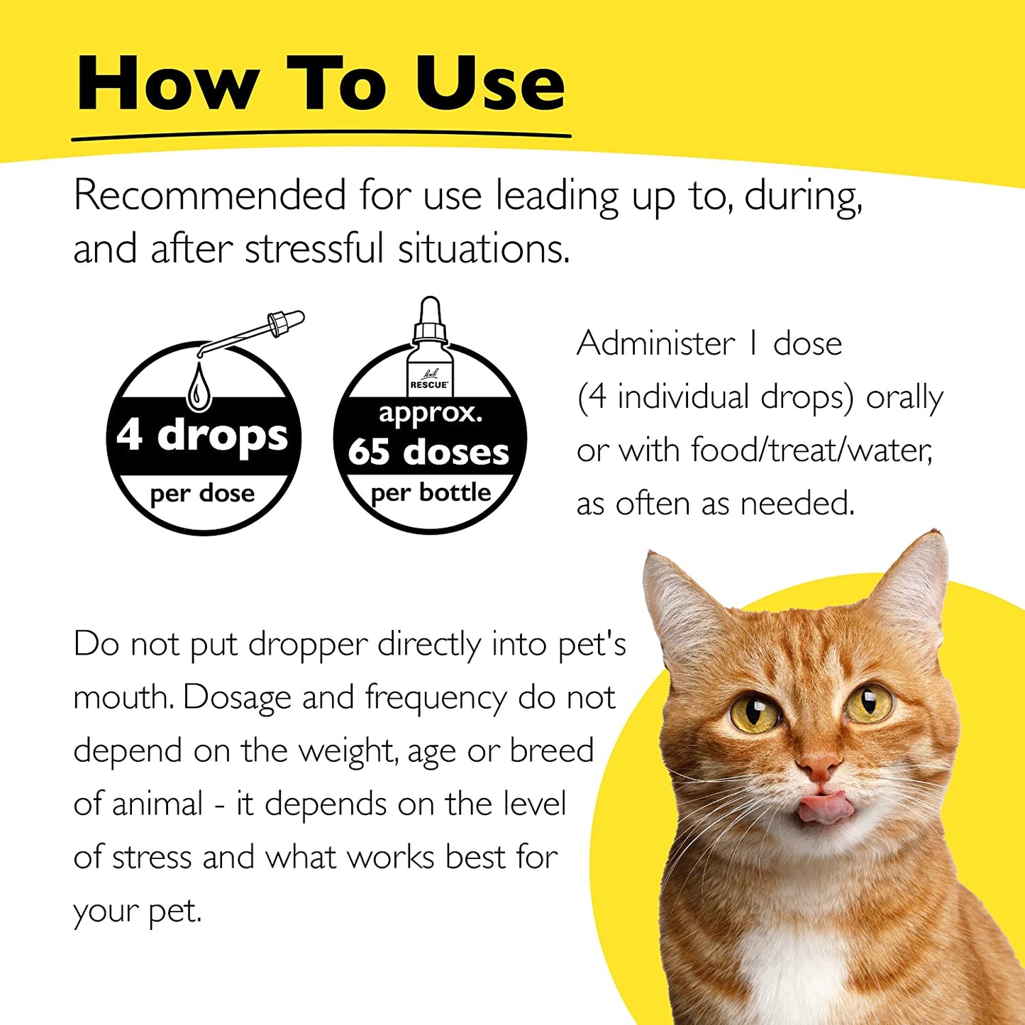   Natural Calming Drops Stress Relief for Cats & Kittens 