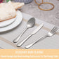 30 Pcs Silverware Set Service for 6 Premium Stainless Steel Flatware Set