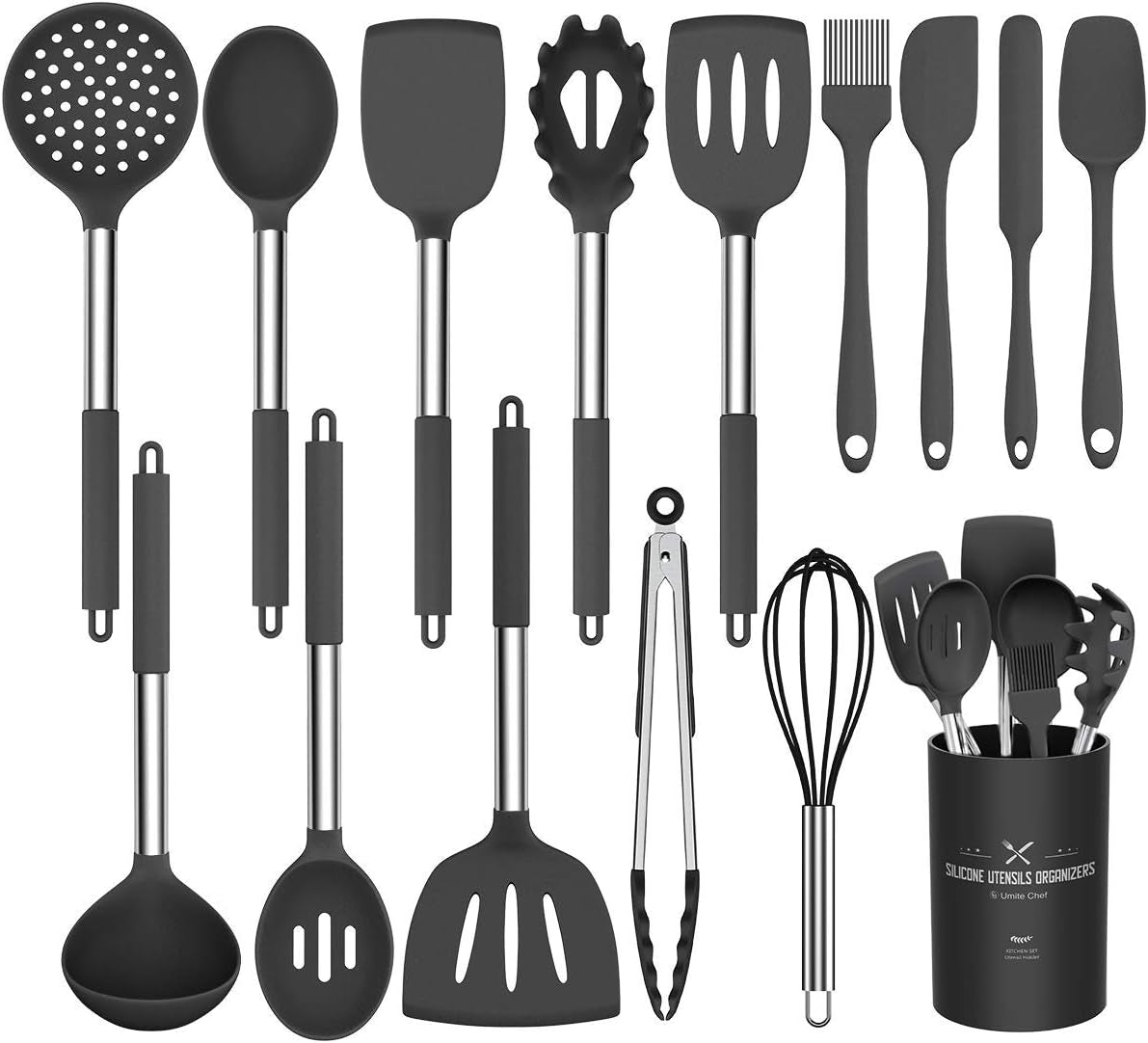 Silicone Cooking Utensil Set15Pcs Silicone Cooking Kitchen Utensils Set Non Stick Best Kitchen