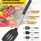 Pack of 4 Silicone Cooking Utensils Set Non Stick Large Solid Spatulas