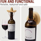 Silicone Wine Stopper Fun Sombrero Shaped Cap Seals Bottle