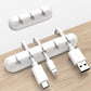 White Cable Clips Cord Organizer Cable Management Cable Organizers USB Cable Holder