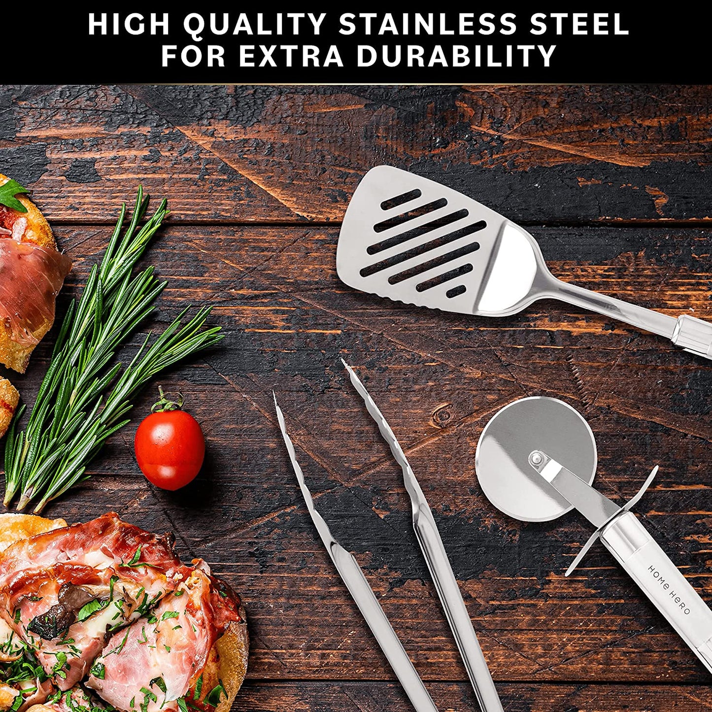 Nonstick Stainless Steel Cooking Utensils Set Heat 