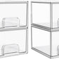 Tall Acrylic Bathroom Makeup Organizer Plastic Storage Bins