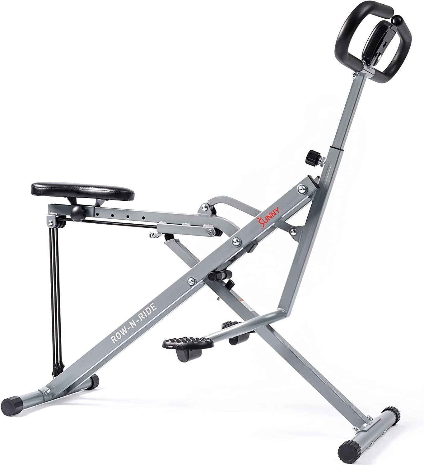 Row N Ride Squat Assist Trainer for Glutes & Legs Workout with Adjustable Resistance