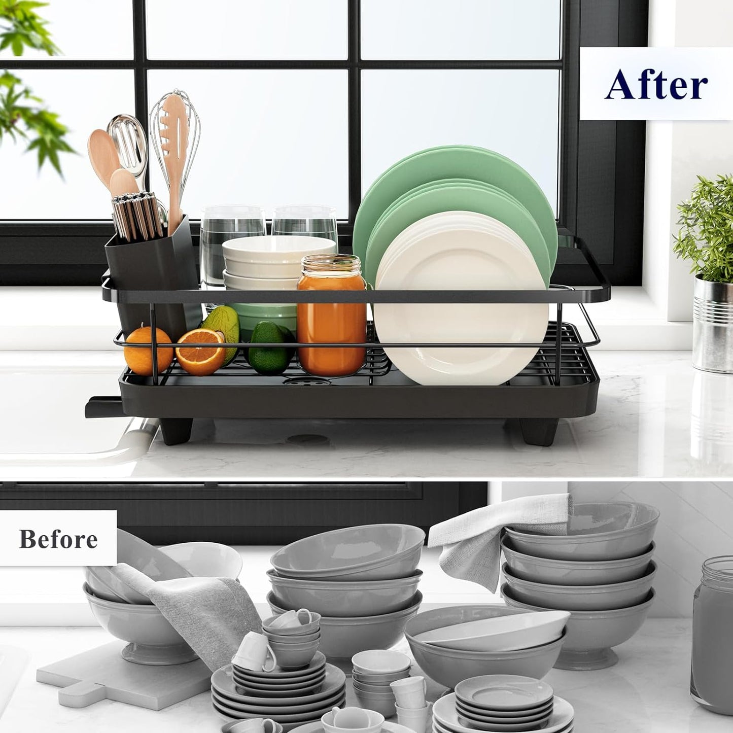 Dish Racks for Kitchen Counter Stainless Steel Kitchen 