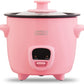 Mini Rice Cooker Steamer with Removable Nonstick Pot