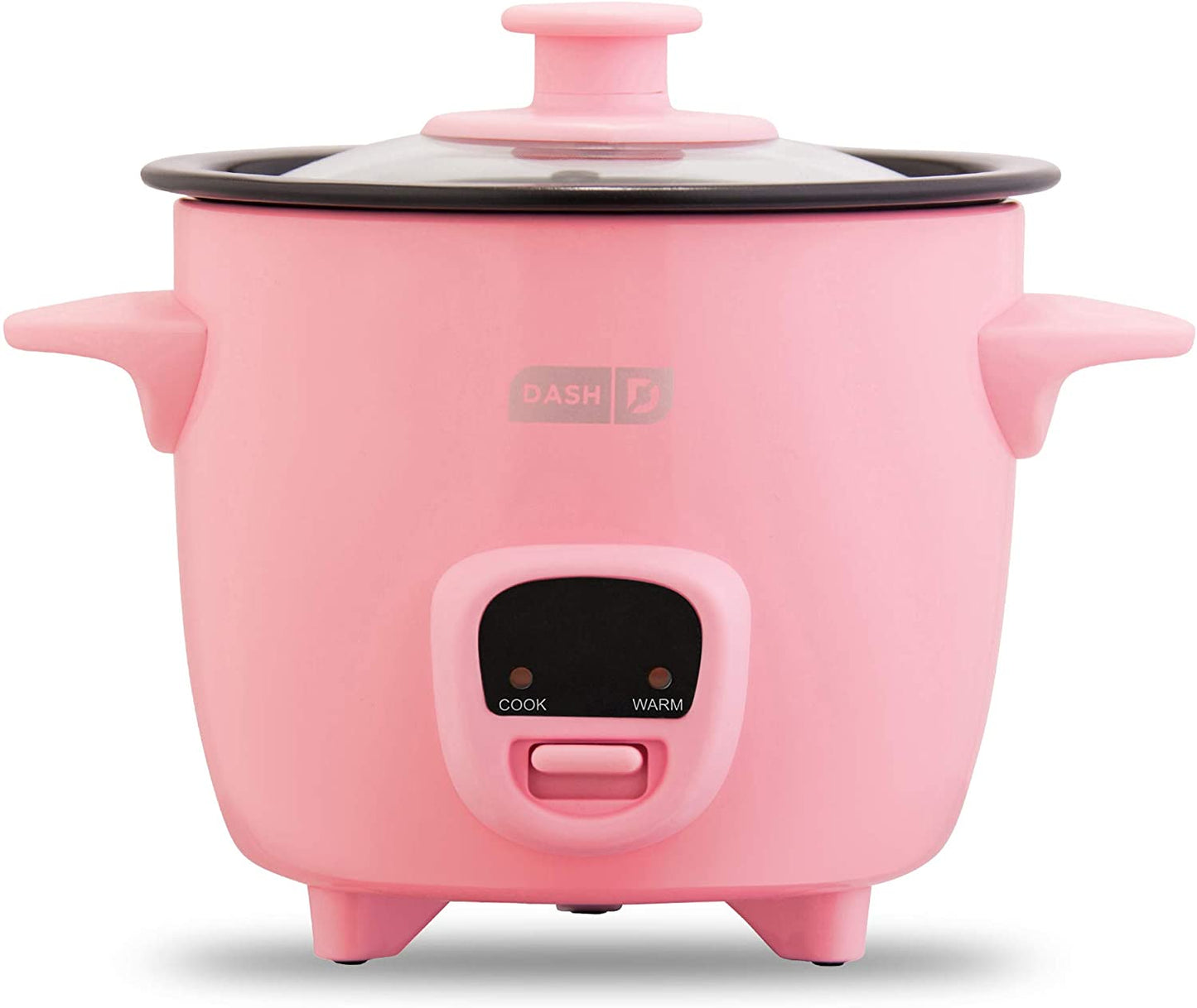 Mini Rice Cooker Steamer with Removable Nonstick Pot