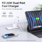 USB C Wall Charger Block 20W 2 Pack Dual Port PD Power Delivery Fast Type C Charging