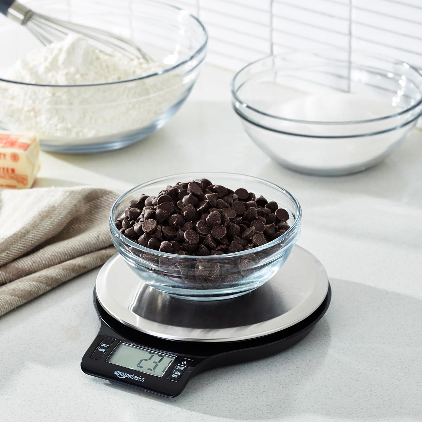 Digital Kitchen Scale with LCD Display Batteries Included Weighs up