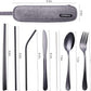 Portable Stainless Steel Flatware Set Travel Camping Cutlery  Portable Utensil 