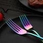 Rainbow Flatware Cutlery Silverware Set 20 Pieces Stainless Steel Colorful