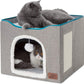  Large Cat Cave for Pet Cat House with Fluffy Ball Hanging 