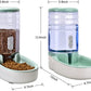 Automatic Dog Cat Feeder and Water Dispenser Gravity Food  