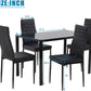 Dining Table Set Glass Dining Room Table Set for Small Spaces Kitchen Table