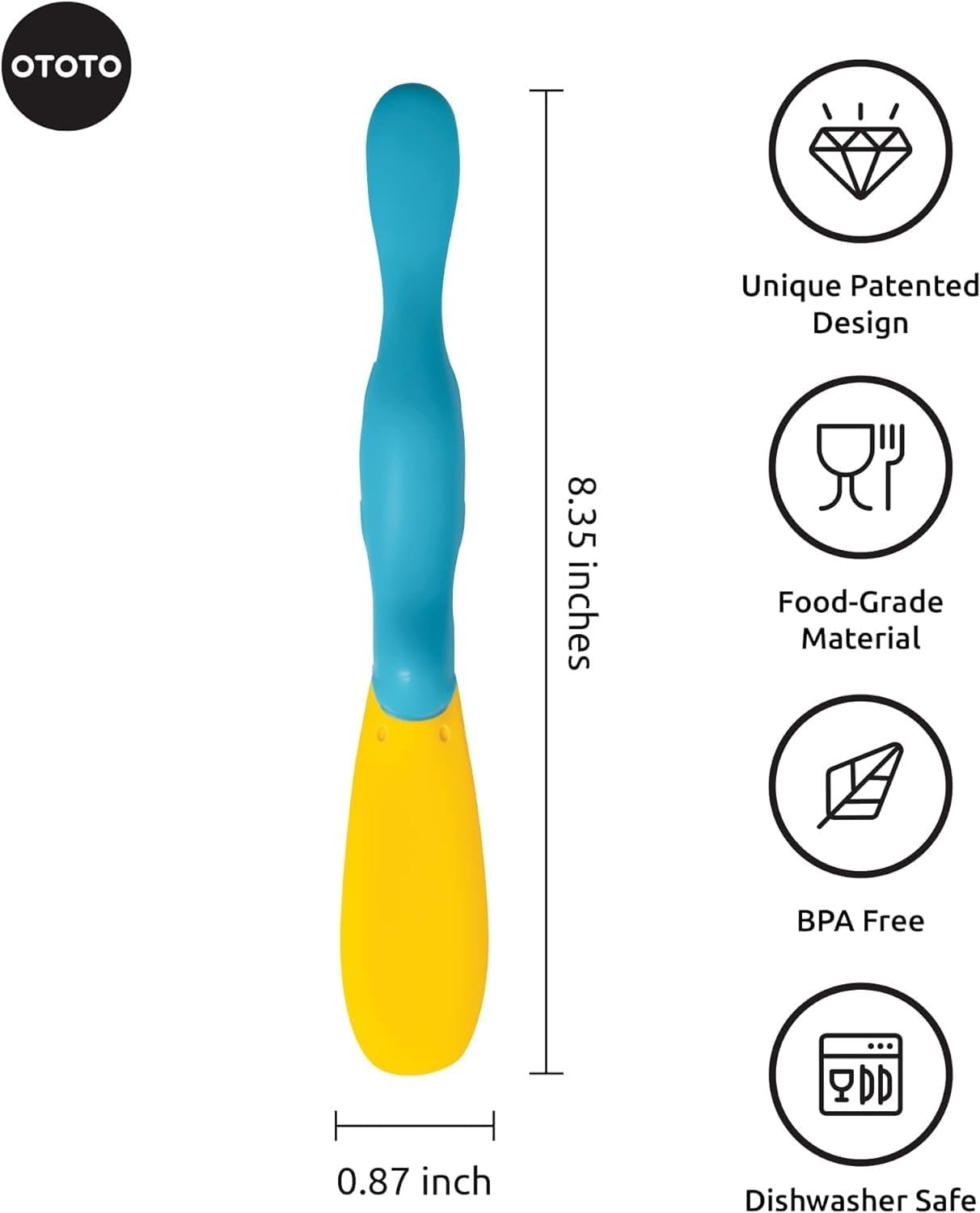 Splatypus Jar Spatula for Scooping and Scraping Unique Fun Cooking Kitchen Gadgets