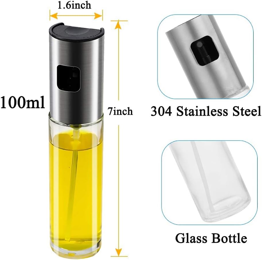 Oil Sprayer for Cooking Olive Oil Sprayer Mister for Air Fryer Vegetable Vinegar Oil