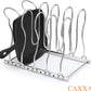 Metal Heavy Duty Pan Rack Pot Lid Rack Kitchen Cabinet Pantry Cookware 