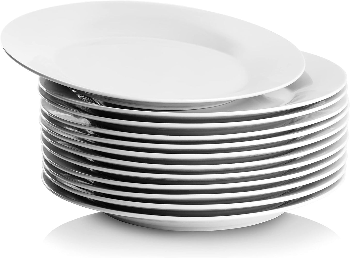 10.5 Catering round Dinner Plate Set of 12 White