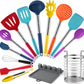 Heat Resistant Silicone Kitchen Utensils Cooking Utensil Set Spatula Set