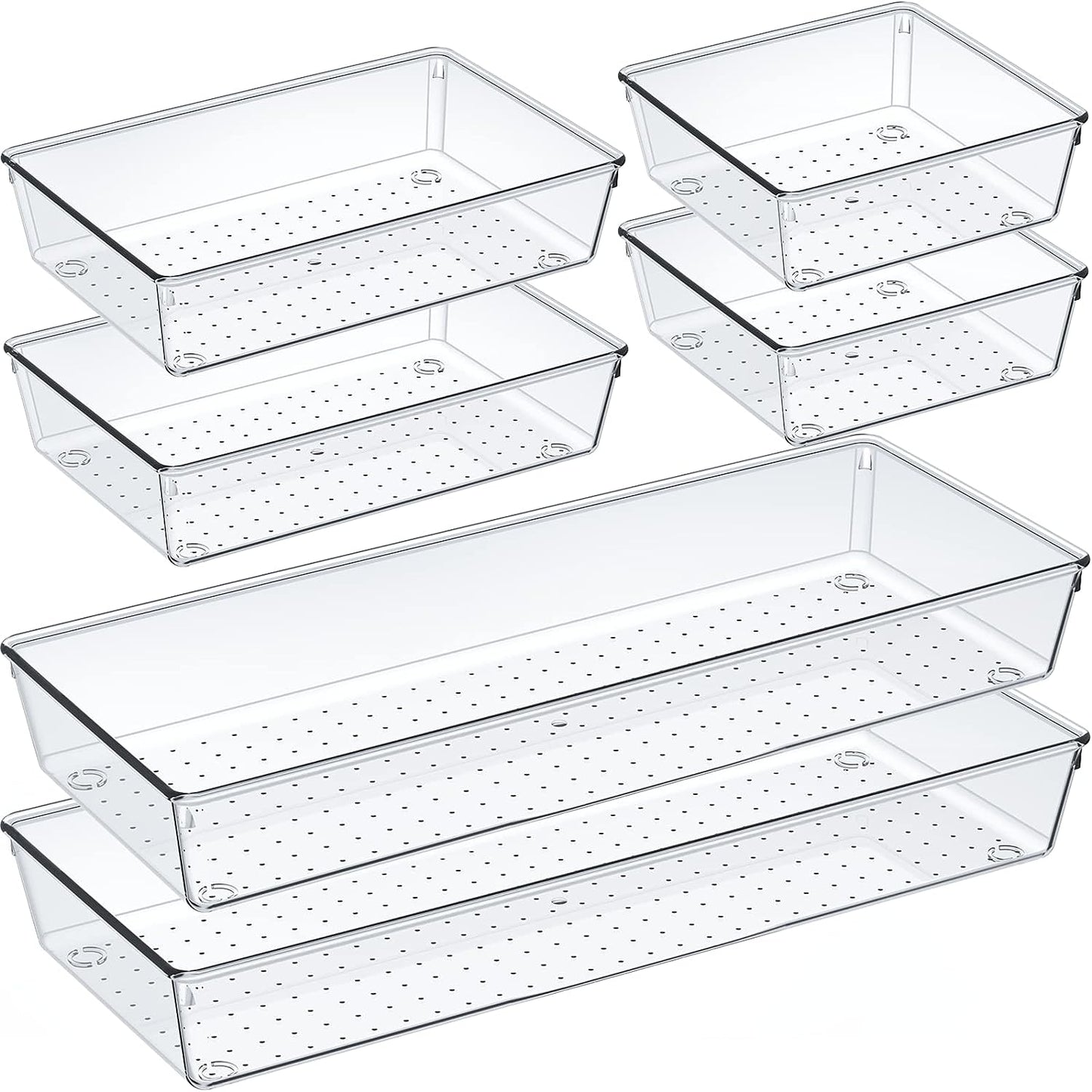 Acrylic Non Slip Non Cracking Kitchen Drawer Storage Tray Divider