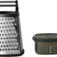 Gourmet 4 Sided Stainless Steel Box Grater for Fine Medium and Coarse Grate