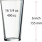 Set of 12 Drinking Glasses 16 Oz Highball Water Glasses Cups Sets Pint Glasses