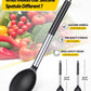 Pack of 2 Large Silicone Cooking Spoons Non Stick Solid Basting Spoon