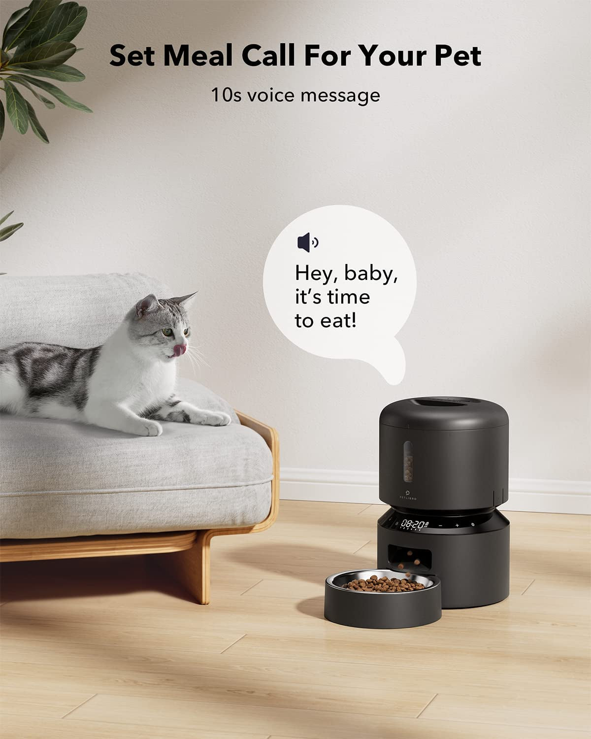 Automatic Cat Food Dispenser with Freshness Preservation