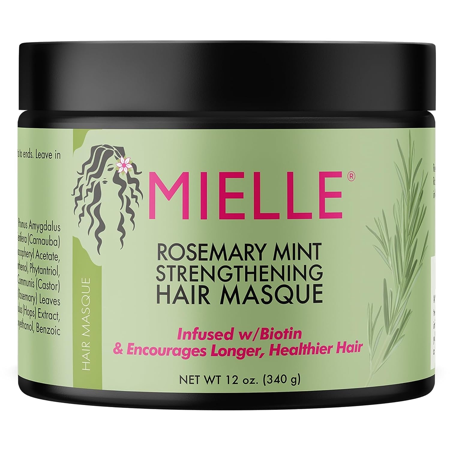 Rosemary Mint Strengthening Hair Masque Essential Oil & Biotin Deep Treatment