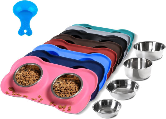  Pet Food Scoop Water and Food Feeder Bowls 