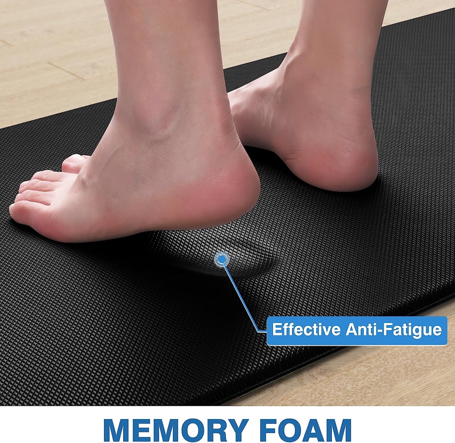  Cushioned anti Fatigue Kitchen Mats for Floor Non Slip Standing 