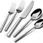 Potter 20-Piece Forged Silverware Set Stainless Steel Flatware 