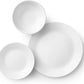 Vitrelle 18-Piece Service for 6 Dinnerware Set Triple Layer Glass and Chip