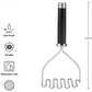 Gourmet Stainless Steel Wire Masher  10 24 Inch Black