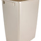 Small Trash 9 Gallons Beige Plastic Garbage Can Wastebasket for Kitchen Bathroom Fits Under