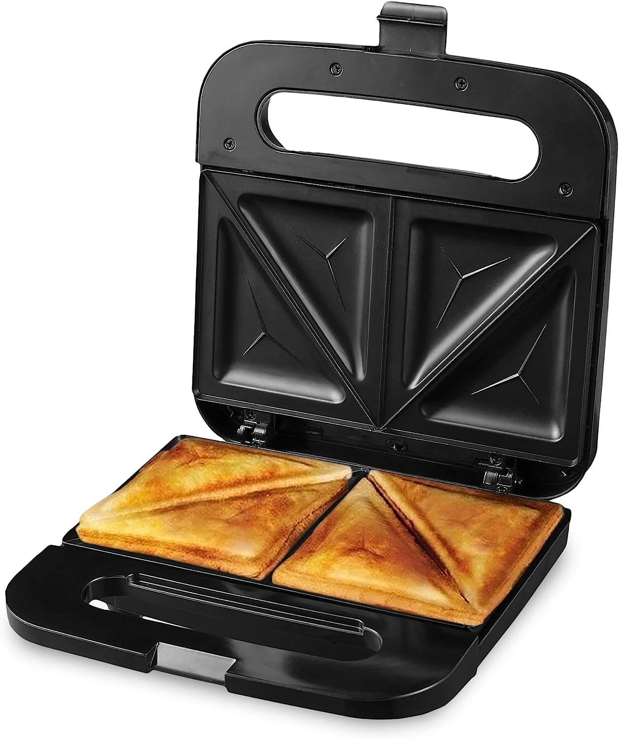 Electric Sandwich Maker with Non Stick Plates Indicator Lights 