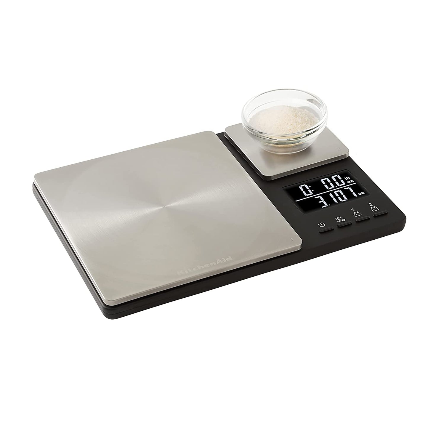 KQ909 Dual Platform Digital Kitchen and Food Scale11 Pound Capacity and Precision 16Oz Capacity