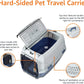  2 Door Top Load Hard Sided Dogs Cats Pet Travel Carrier 