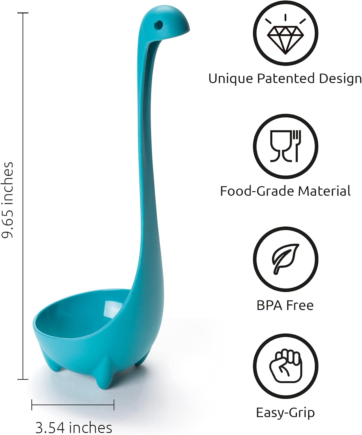 The Original Nessie Ladle by  Soup Ladle Cute Gifts Funny Kitchen Gadgets Loch Ness Design