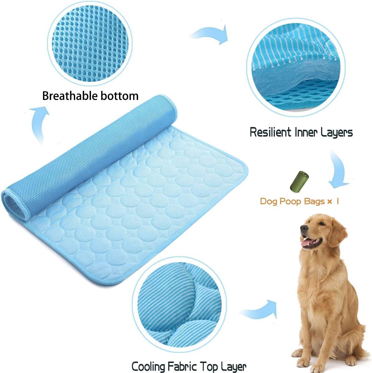 Summer Cooling Mat  Sleeping Pad  Water Absorption 