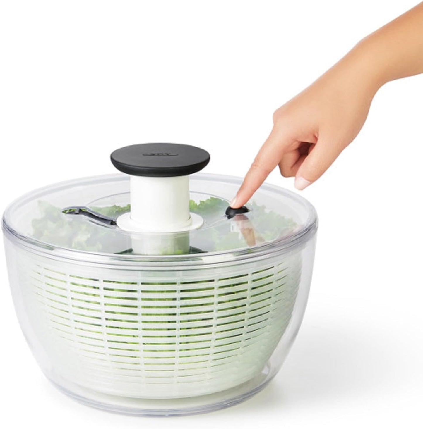 Good Grips Large Salad Spinner   6 22 Qt  White